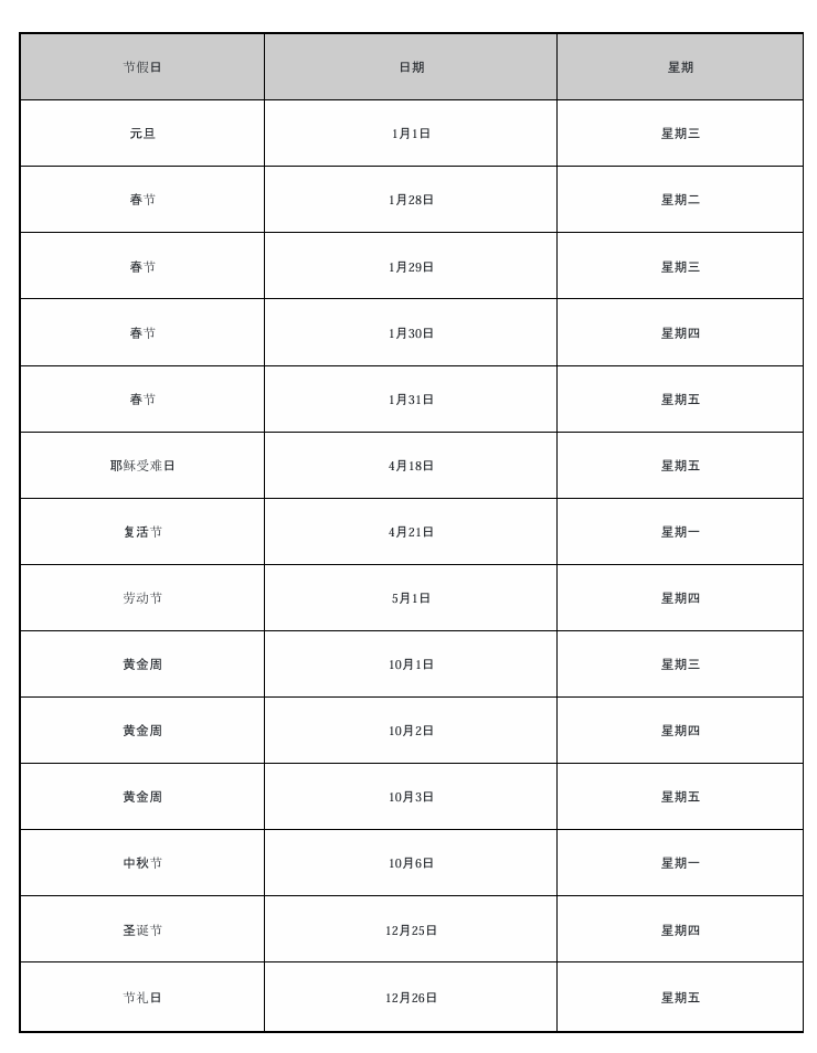 2025年爱尔兰签证申请中心放假时间安排！